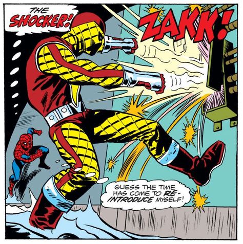 THE SHOCKER!  As seen in THE AMAZING SPIDER-MAN #151 "Skirmish Beneath the Streets!" Shocker Marvel, The Shocker, The Amazing Spider Man, Amazing Spider Man, Book Stuff, Amazing Spider, Marvel Heroes, The Streets, Comic Book