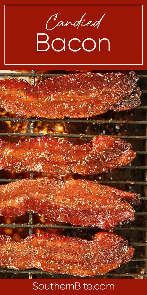 Easy Candied Bacon Candied Bacon Recipe, Pig Candy, Homestead Recipes, Bacon Dishes, Favorite Breakfast Recipes, Bacon Appetizers, Bacon Recipe, Candied Bacon, Salty Snacks