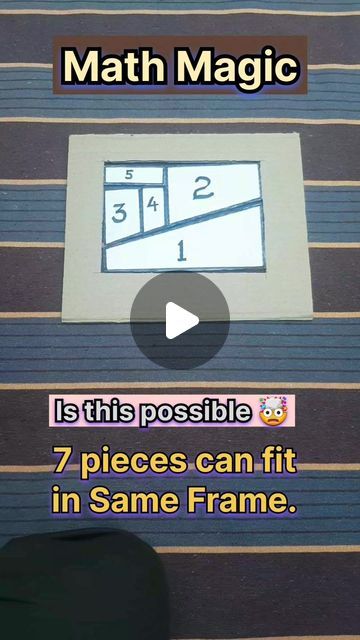 Teacher Innovation Ideas on Instagram: "Math Tricks | Puzzles | Math magic | Challenge | Mind Game | Impossible
#Math #maths #reels #trending #trendingreels #shorts #govt_schools #viralvideos #viral #inspiration #innovation" Math Tricks Magic, Maths Games For Exhibition, Maths Tricks Magic, Math Exhibition Ideas, Maths Exhibition Ideas, Math Day Activities, Math Drawing Ideas, Math Magic Tricks, Math Art Activities