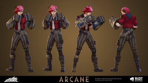 Demon Inside, League Of Legends Universe, Vi Cosplay, Arcane Vi, League Legends, Art Study, Model Sheet, Drawing Stuff, Matte Painting