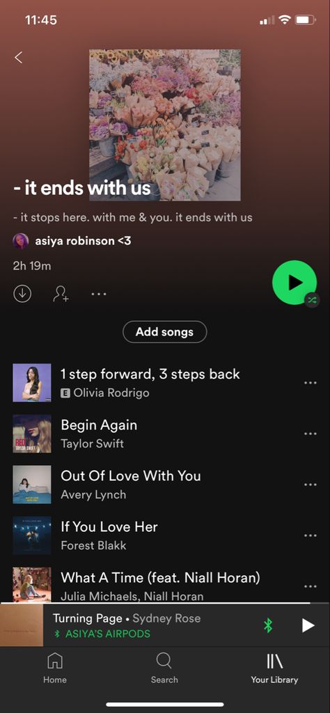 It Ends With Us Spotify Playlist, It Ends With Us Playlist, Taylor Swift Playlist Names, Begin Again Taylor Swift, Worm Aesthetic, Playlists Spotify, Taylor Swift Playlist, Comfort Hug, Playlist Names