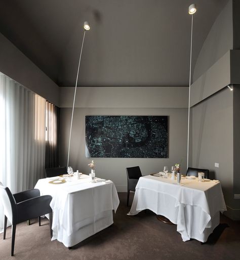 #OsteriaFrancescana with chef-patron #MassimoBottura, #Modena - #Italy Osteria Francescana, Massimo Bottura, Fine Restaurant, French Restaurants, Top Restaurants, Restaurant Interior Design, Great Restaurants, Restaurant Interior, Italian Restaurant