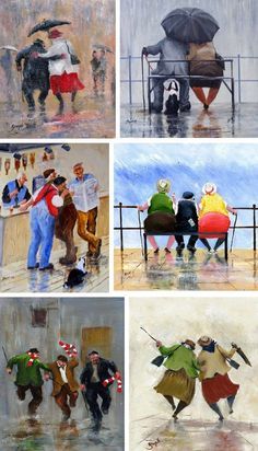 Happy Art Paintings, Globe Art, Art Beat, Funny Paintings, 강아지 그림, Watercolor Paintings Easy, Painting People, Watercolor Painting Techniques, Arte Sketchbook