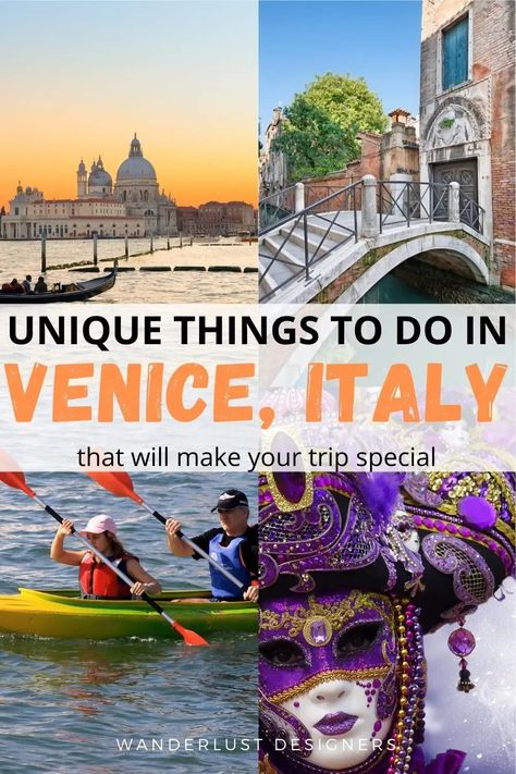 Unique things to do in Venice | If you're sick and tired of the same activities in Venice that everyone is offering, check out these unusual Venice things to do! | Venice off the beaten track | different things to do in Venice | Interesting Venice attractions Best Things To Do In Venice Italy, What To Do In Venice Italy, Things To Do In Venice Italy, Cruise Greece, Venice Things To Do, Venice Attractions, Viking Cruise, Italy Trip Planning, Olympics 2024