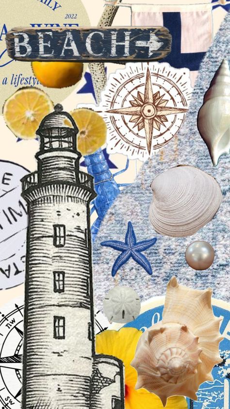 coastal scrapbook #seasode#coastal#aesthetic#scrapbook#collage#blue#coastalgrandaughter#weird Aesthetic Scrapbook, Summer Collage, Scrapbook Collage, Cute Summer Wallpapers, Coastal Aesthetic, Collage Scrapbook, Summer Wallpaper, House Rooms, Your Aesthetic