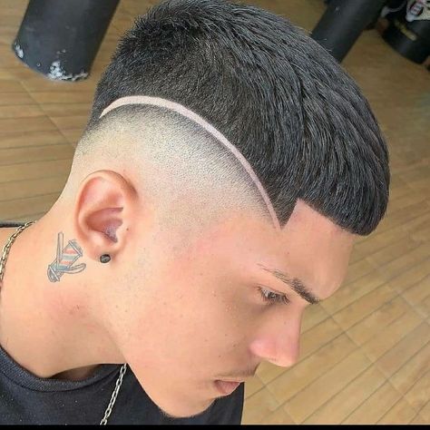 Hair Tattoo Men, Hair Tattoo Designs, Hair Designs For Men, Short Fade Haircut, Gents Hair Style, Mens Hairstyles Thick Hair, Cool Mens Haircuts, Men Hair Color, Faded Hair