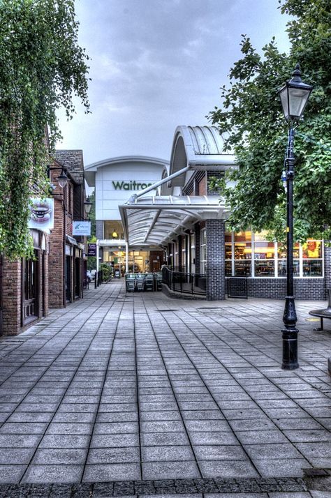 View to Waitrose store in Droitwich Spa, Worcestershire Droitwich Spa, Broadway Worcestershire, Leadenhall Market London Harry Potter, Spa