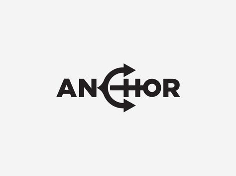 Anchor ⚓ by Aditya Chhatrala #logo #idea #inspiration #modern #anchor #creative #clever #verbicon #wordmark #identity #branding #graphic #design Anchor Graphic Design, Anchor Logo Design Graphics, Hg Logo, Designing Tools, Lc Logo, Anchor Drawings, Nautical Logo, Nature Logo Design, Typographic Logo Design