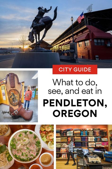 Well known for its annual rodeo and classic woolen wearables, the Wild West town also delights visitors with its memorabilia-filled Hall of Fame, underground tours, heavy-denim goods, cowboy hats, diversity of dining choices, the Tama'stslikt Cultural Institute, and Pendleton Center for the Arts. Wild West Town, Storm Watching, Pendleton Oregon, Depoe Bay, Silver Falls State Park, Coos Bay, West Town, Road Trip Destinations, Oregon Travel