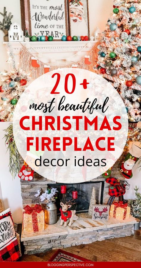 Level up your Christmas decor with 20+ Christmas fireplace decor ideas. From classic Christmas fireplace decor to trendy Christmas mantle decor ideas, these setups will make your home shine this season. Discover Christmas decor ideas that will elevate your Christmas mantel decor to new heights. Explore all these and more on the blog now! Christmas Decor Ideas For Living Room Nutcracker, Whimsical Christmas Mantle Decor, Electric Fireplace Mantle Decor, Christmas Mantles Ideas Fireplaces Cozy, Holiday Fireplace Decor Christmas Ideas, Vintage Christmas Mantels Ideas, Christmas Mantle Decor 2024, Farmhouse Christmas Mantle Ideas, Vintage Christmas Mantle Decor