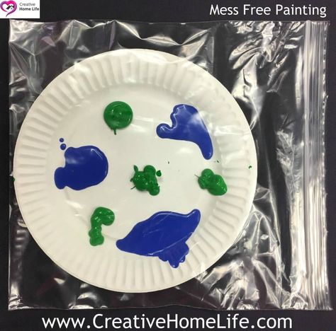 Letter E Craft, Painting Earth, Earth Painting, Earth Day Craft, Mess Free Painting, Earth Craft, Earth Day Projects, April Crafts, Children's Library