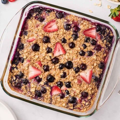 Pregnancy Freezer Meals, Oatmeal Healthy, Oatmeal Flavors, Easy And Healthy Breakfast, Baked Oatmeal Healthy, Baked Oatmeal Recipe, Healthy Breakfast Recipe, Freezer Friendly Meals, Baked Oatmeal Recipes