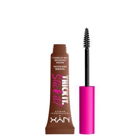 Stick it to 'em using our 1st vegan brow gel! Infused with ultra-buildable, tinted, and hair-like fibers for 16-hour wear. 8 inclusive shades for mess-resistant application instantly tame and style your brows from thick to thicker to thickest! Your new go-to for easy to use, precise mascara application that gives a natural tint and thickening effect. Flake, smudge, and transfer resistant so you can thick it, stick it, and take on the day. 16-hour wear. Pair with your favorite products from NYX P Thick It Stick It, Types Of Eyebrows, Thickening Mascara, Mascara Application, Eyebrow Mascara, Tinted Brow Gel, Beautiful Eyebrows, Brow Mascara, Hair Tint