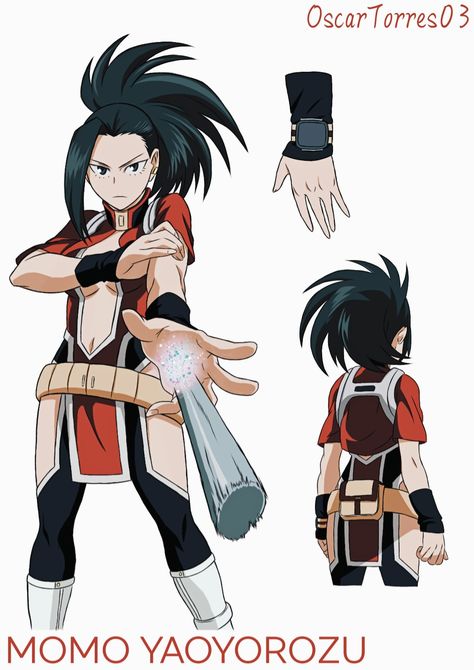 Creador: OscarTorres03 Traje creado originalmente Custome Hero Momo Hero Suit, Mha Redesigns, Mha Momo, Mha Pics, Hero Outfits, Mha Dr, Dresden Files, My Hero Academia Costume, Villain Deku