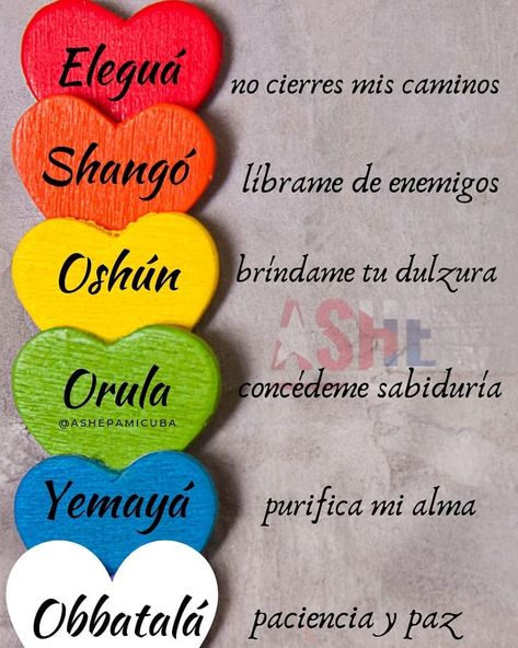 Ashé pa' mi Cuba en Instagram: “Orishas ruego antes ustedes mucha salud para mí, mi familia, amigos y todos quienes en ustedes confían. No nos desampares y protégenos de…” Oshun Prayer, Yemaya Orisha, Oshun Goddess, Yoruba Orishas, African Traditional Religions, Orishas Yoruba, Fab Fit Fun Box, Spiritual Awakening Signs, Cute Spanish Quotes