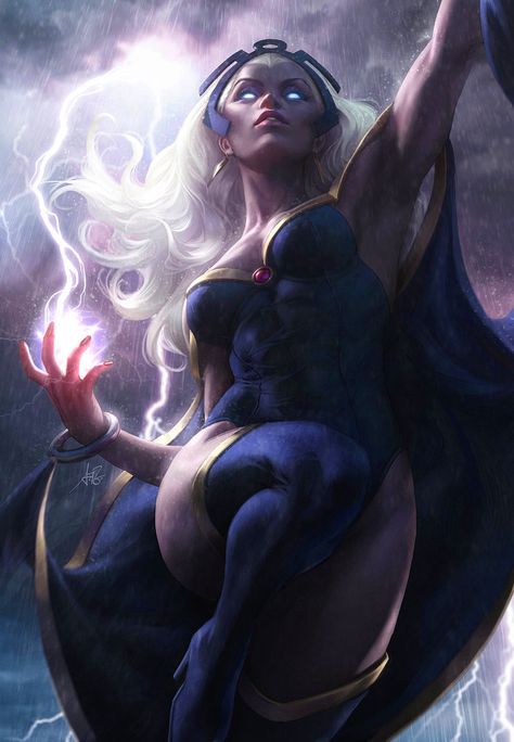 Marvel Comic Book Artwork • Storm By Stanley "Artgerm" Lau. Follow us for more awesome comic art, or check out our online store www.7ate9comics.com Stanley Lau, Storm Xmen, Miss Hulk, Storm Marvel, Storm Art, Arte Dc Comics, Uncanny X-men, Comics Girls, Marvel Comics Art