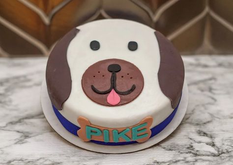 6 Inch Cake, Dog Birthday Cake, Dogs Name, Dog Cake, Cake Trends, Cake Tasting, Plain Yogurt, Peanut Butter Banana, Balloon Decorations Party