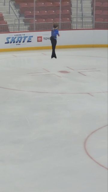 U.S. Figure Skating on Instagram: "HISTORY HAS BEEN MADE❗️ @quadg0d lands the first quad Axel in competition in history🤯 at the #USIntlClassic" Hockey Rink, Figure Skating, Quad, The One, Basketball Court, History, Instagram