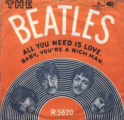 The Beatles: All You Need is Love / Baby You're a Rich Man. Beatles Records, Beatles Poster, Beatles Albums, Beatles Band, Rich Kids Of Instagram, Beatles George, Cool Album Covers, Beatles Pictures, Beatles Art