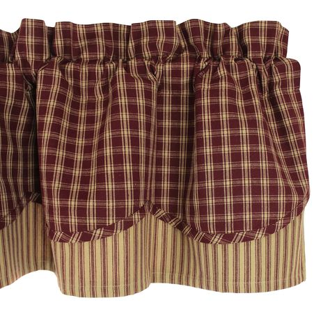 Country Valances, Long Room, Curtains And Draperies, Drape Panel, Primitive Home, Drapery Panels, Farmhouse Country, Home Decor Color, Red Barns