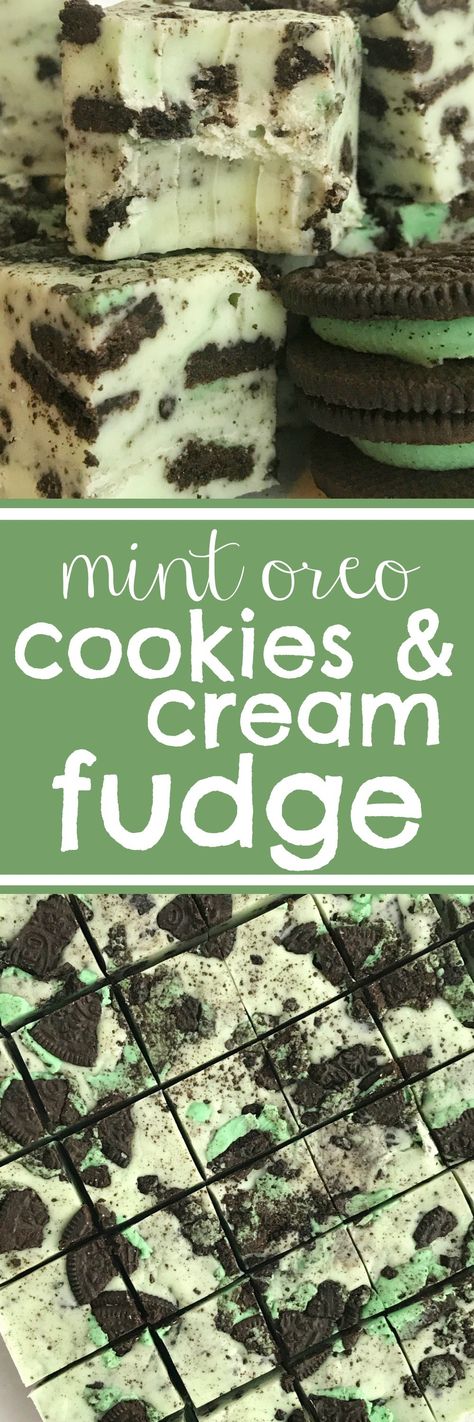 Fudge | Mint | Mint Fudge | Christmas Recipes | Christmas Candy |Mint Oreos | Oreos | Dessert | www.togetherasfamily.com #mintrecipes #christmasrecipes #christmascookies #fudgerecipes #fudge Mint Oreo Fudge, Recipes With Mint Extract, Recipes For Fudge, Pickle Dessert, Puck Dessert, Mint Fudge Recipes, Blackberry Fudge, Mint Oreo Dessert, Chocolate Mint Fudge