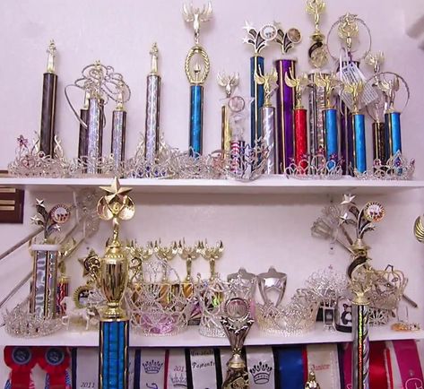 Dance Trophies Aesthetic, Dance Trophy Aesthetic, Dance Awards Display Ideas, Trophies Aesthetic, Tournament Aesthetic, Gymnastics Awards, Dance Trophies, The Mikaelson Family, Dance Trophy