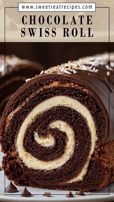 I just whipped up a Chocolate Swiss Roll! It’s like a cake that decided to take a nap and woke up fabulous. 😴🍰 Anyone want a slice of this sleepy beauty? Chocolate Swiss Cake, Chocolate Swiss Roll Cake, Swiss Cake, Chocolate Swiss Roll, Chocolate Roll Cake, Swiss Roll Cake, Chocolate Roll, Swiss Roll, Roll Cake