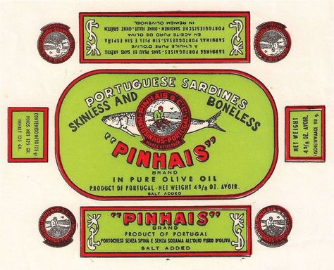 Tincture Labels, Fishing Posters, Portuguese Sardines, Tin Fish, Sardine Fish, Place Branding, Tinned Fish, Canned Fish, Sea Garden