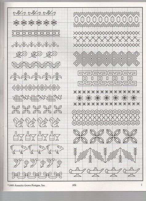 Backstitch Borders Cross Stitch Borders Corner, Motifs Blackwork, Blackwork Embroidery Designs, Cross Stitch Boarders, Pretty Cross Stitch, Pretty Cross, Blackwork Embroidery Patterns, Blackwork Cross Stitch, Blackwork Designs