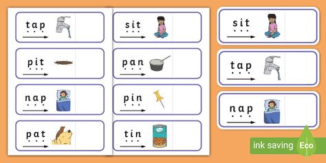 Phase 2 Sound Button Word Cards | Phonics | Twinkl - Twinkl Reading In Kindergarten, Phase 2 Phonics, Cvc Word Activities, Beginner Reader, Small Group Activities, Sound Words, Cvc Word, Early Reading, Free Teaching Resources