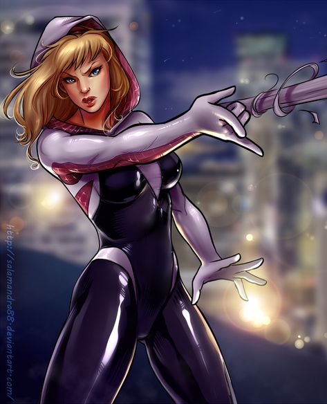 Spiderman And Gwen, Power Girl Cosplay, Fan Art Wallpaper, Spiderman And Spider Gwen, Black Widow Marvel, Spider Gwen, Spider Woman, Avengers Assemble, Captain Marvel