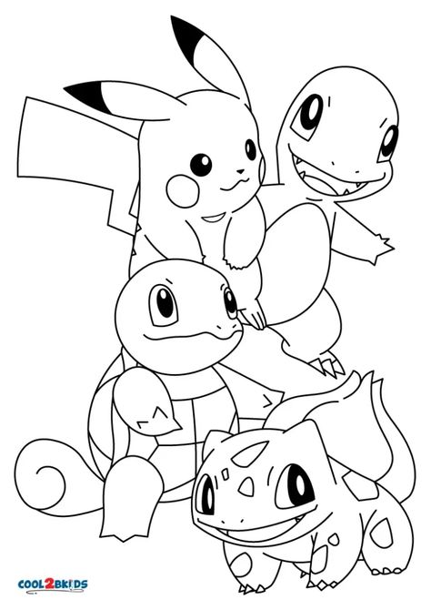 Pokemon Digital Paper, Pokemon Coloring Sheets, Pikachu Coloring, Pikachu Coloring Page, Free Kids Coloring Pages, Cat Coloring, Unique Coloring Pages, Cartoon Coloring, Pokemon Coloring Pages