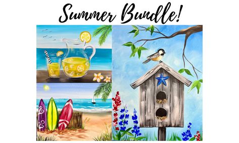 Step By Step Painting With Tracie Kiernan Tracie Kiernan, Theme Painting, Summer Theme, Step By Step Painting, Painting Tutorials, Painting Tutorial, Step By Step, Bundles