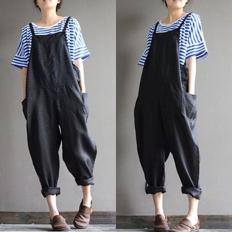 Surfergirl Style, Linen Overalls, Mode Tips, Sewing Studio, 가을 패션, Mode Inspiration, Look Fashion, Style Me, Boho Chic