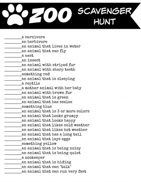 HHM Zoo Scavenger Hunt                                                                                                                                                     More Zoo Homeschool Trip, Homeschool Zoo Trip Activities, Homeschool Zoo Trip Free Printable, Zoo Homeschool Activities, Safari Scavenger Hunt Free Printable, Zoo Scavenger Hunt Printable Free, Zoo Trip Essentials, Zoo Games For Kids, Zoo Field Trip Activities