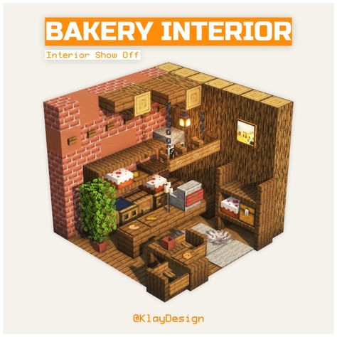 BAKERY INTERIORS 🥖🍞🧑‍🍳 Here’s an interior concept of a small bakery! Rate it 1-10!! 🫢😆 Hope you enjoyed it! ——————————————— ⁃ 🪴 Follow @klay.design_mc for more! ⁃ 💬 Lemme know your thoughts! ⁃ 🙌 Complementary Shaders ⁃ 🍳 Repost with credits only! ——————————————— #minecraft #minecraftbuild #minecraftideas #minecrafthouse #minecraftbakery #minecraftvillage #minecrafter #minecraftdaily #minecraftdesign #minecraftbuilds #minecraftcake Medieval Butcher Shop Minecraft, Restaurant Interior Minecraft, Small Bakery Minecraft, Minecraft Shops Ideas Interior, Medieval Bakery Minecraft, Minecraft Bookstore Interior, Bakery Interior Minecraft, Minecraft Record Store, Minecraft Kennel