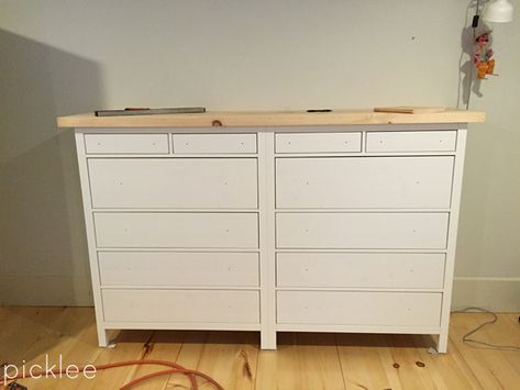 Ikea Hack! Built in Ikea Hemnes Wardrobe Dresser - Picklee Hemnes Wardrobe, Ikea Wardrobe Closet, Ikea Closet Hack, Ikea Wardrobe Hack, Hemnes Dresser, Ikea Dresser Hack, Ikea Hemnes Dresser, Wardrobe Dresser, Ikea Wardrobe