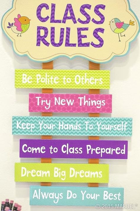 Classroom Bulletin Boards Elementary, Peraturan Kelas, Birthday Board Classroom, Bulletin Boards Classroom Decor, Classroom Rules Poster, Classroom Charts, Diy Classroom Decorations, Kindergarten Classroom Decor, Teacher Classroom Decorations