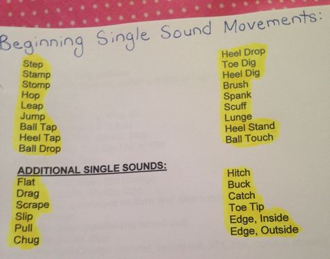 Single Sounds Ballet Curriculum, Pre Pointe, Dance Competition Checklist, Dance Teacher Tools, Dancing Tips, Teaching Dance, Acro Dance, Teach Dance, Tap Dancing