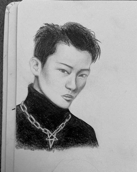 San from ATEEZ ✨🏔️ 
Graphite sketch traditional drawing • • • #kpopart #kpopartist #kpopdrawing #ateezfanart #aniteez #ateezart #sanfanart #sanateez #choisan #ateezsan #sketchbook San From Ateez, Sketch Traditional, Traditional Drawing, Some Sketches, Ateez San, Purple Line, Kpop Drawings, I Decided, Color Me