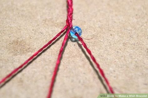 How to Make a Wish Bracelet: 15 Steps (with Pictures) - wikiHow Hemp Bracelet Diy, Make A Wish Bracelet, Twinkle Twinkle Baby Shower, Diy Bracelets With String, Ankle Bracelets Diy, Wax Cord Bracelet, Bracelet Keychains, Diy Step By Step, Chain Nose Pliers