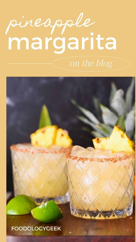 Ready for a taste of the tropics? Try our simple Pineapple Margarita recipe - perfect for any occasion! Pineapple Margarita Recipe, Malibu Pineapple, Best Margarita Recipe, Luau Food, Flavored Margaritas, Easy Margarita, Pineapple Margarita, Pineapple Cocktail, Spicy Dishes