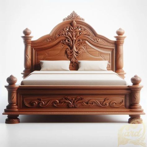 Teak Wood Bed Design, Latest Wooden Bed Designs, Teak Bed, Classic Bedroom Design, Carved Beds, Wood Bed Design, King Storage Bed, Wooden Bed Design, Furniture Design Wooden