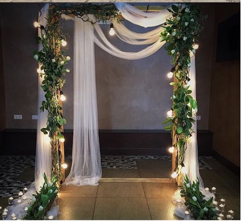 Backdrop Decoration Ideas, Affordable Wedding Decorations, Diy Wedding Backdrop, Wedding Backdrop Design, Light Backdrop, Wedding Backdrop Decorations, Wedding Ceremony Backdrop, Salou, Backdrop Design