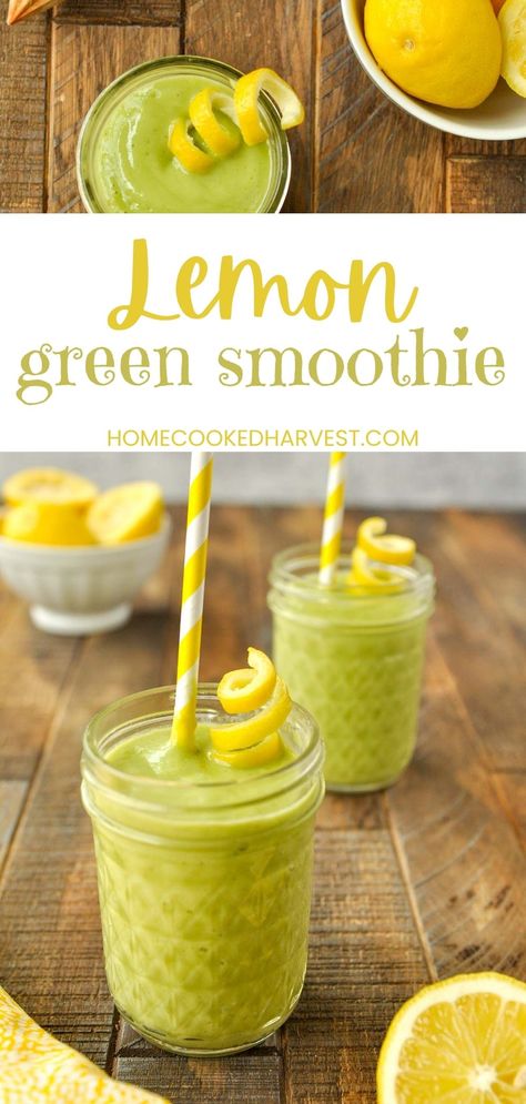 Lemon Smoothie Recipes, Lemon Raspberry Cupcakes, Lemon Smoothie, Lemon Garlic Pasta, Creamy Yogurt, Vegan Yogurt, Pineapple Smoothie, Smoothie Bowl Recipe, Coconut Yogurt