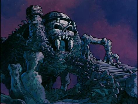 Castle Grayskull Castle Grayskull, Stone City, 80s Cartoon, Animation Artwork, Cartoon Toys, Baba Yaga, 80s Cartoons, Different Angles, Thundercats