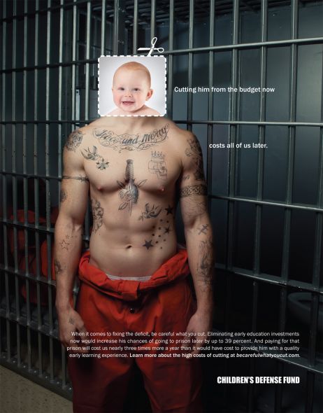 Children's Defense Fund: Be Careful What You Cut, Prison Adbusters Magazine, Village School, Clever Advertising, Advertising Ideas, Ad Of The World, Creative Advertising Campaign, Publicidad Creativa, Public Service Announcement, Great Ads