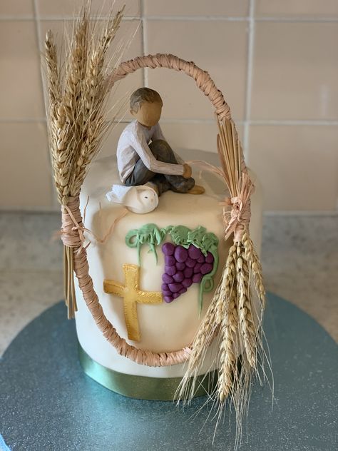 Boys First Communion Cakes, Christian Cakes, Holy Communion Cake, First Holy Communion Cake, Holy Communion Cakes, First Communion Cakes, Boys First Communion, Rectangle Cake, Communion Ideas