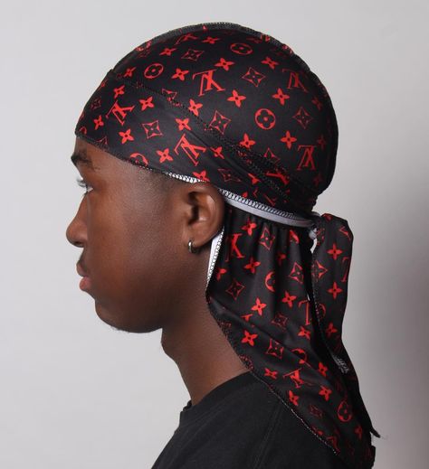 DURAGS FOR THE CULTURE ™️ on Instagram: “Black/Red LV🍫 Shop Now | Link in bio” Durag Outfit, Guys Fashion Casual, Guys Fashion, For The Culture, Red Hat, The Culture, Red Hats, Red Rose, Fashion Casual