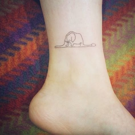 Tiny Foot Tattoo Tiny Foot Tattoos, Cute Foot Tattoos, Little Prince Tattoo, Prince Tattoos, Petit Tattoo, Elephant Tattoo, Foot Tattoo, 문신 디자인, Great Tattoos